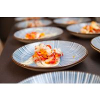 Fisch-Kochkurs Wien – Ceviche auf blauen Tellern