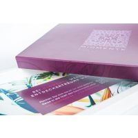 Kochkurs-Gutschein – Geschenkbox veredelt mit einer schimmernden Heißprägefolie