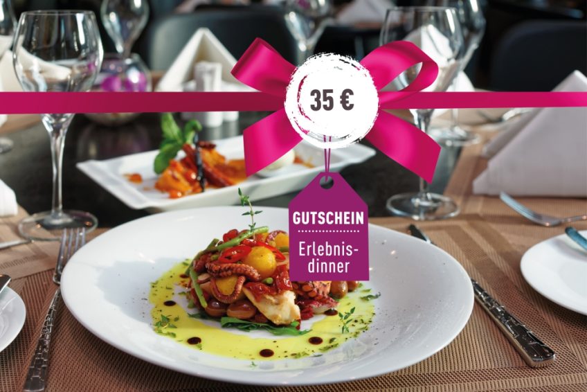 Gutschein für ein Erlebnis-Dinner Gutschein für ein Erlebnis-Dinner 35€